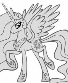 Enjoy more Cute Pony Coloring Book pages