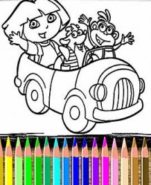 Dora The Explorer Coloring Book 1 Discover Dora The Explorer Coloring Book!