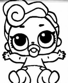 Discover Printable LOL Surprise Doll coloring pages for kids!