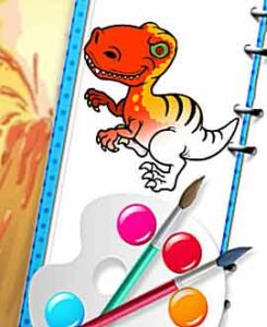 Ice Age Funny Dinosaurs Coloring
