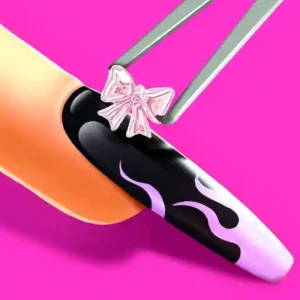 3D Acrylic Nails