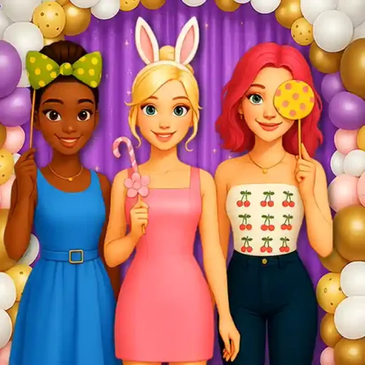 BFF Easter Photobooth Party - Get the girls