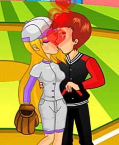 Baseball Kissing