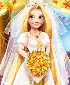 Blonde Princess Wedding Fashion