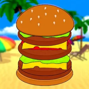 Burger Day is a bright and busy arcade game