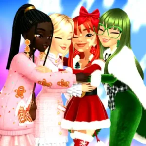 Celebrate the season in Christmas Girls Dress Up
