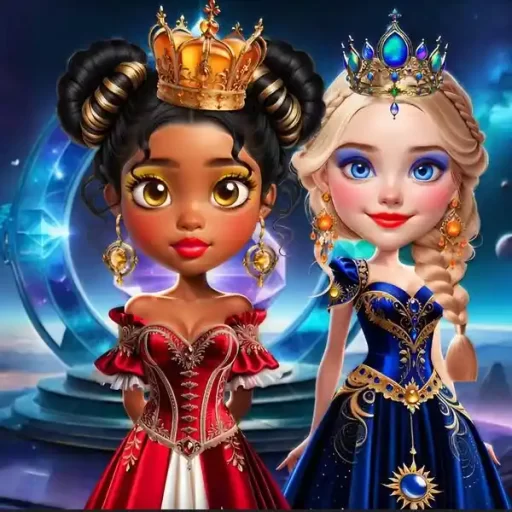 Gemstone Glamour! Here you will meet two charming princesses