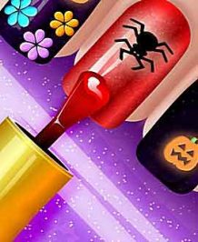 Play more Glow Halloween Nails!