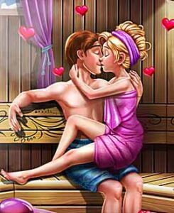 Goldie Sauna Flirting