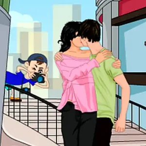 Justin Selena Kisses is a cute kissing game