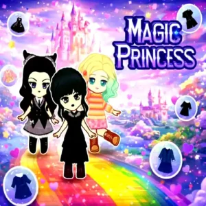 Magic Princess is an offline dress-up and character maker game
