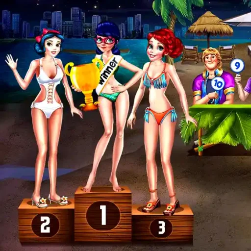 Princesses Swimsuit Contest help your favorite Princess