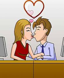 Discover Secret Office Kissing!
