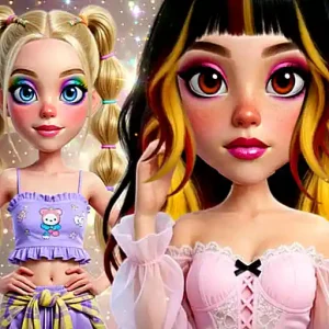 Sid and Ginny Y2K Glam Clash, where two dazzling heroines are ready