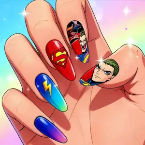 Superhero Nails Makeover, brings nail art